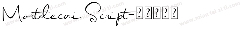 Mortdecai Script字体转换